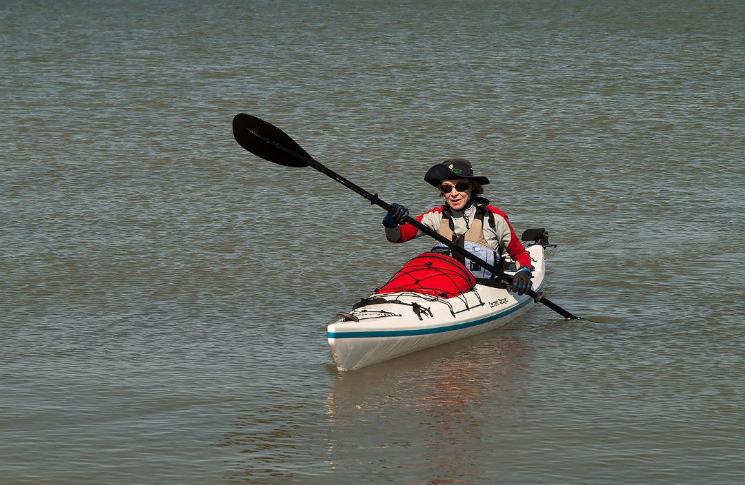 Woman kayaking
